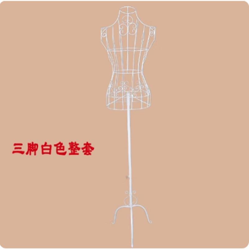 热卖欧式铁艺模特架女道具婚纱拍摄服装架全身半身女挂衣架展示架