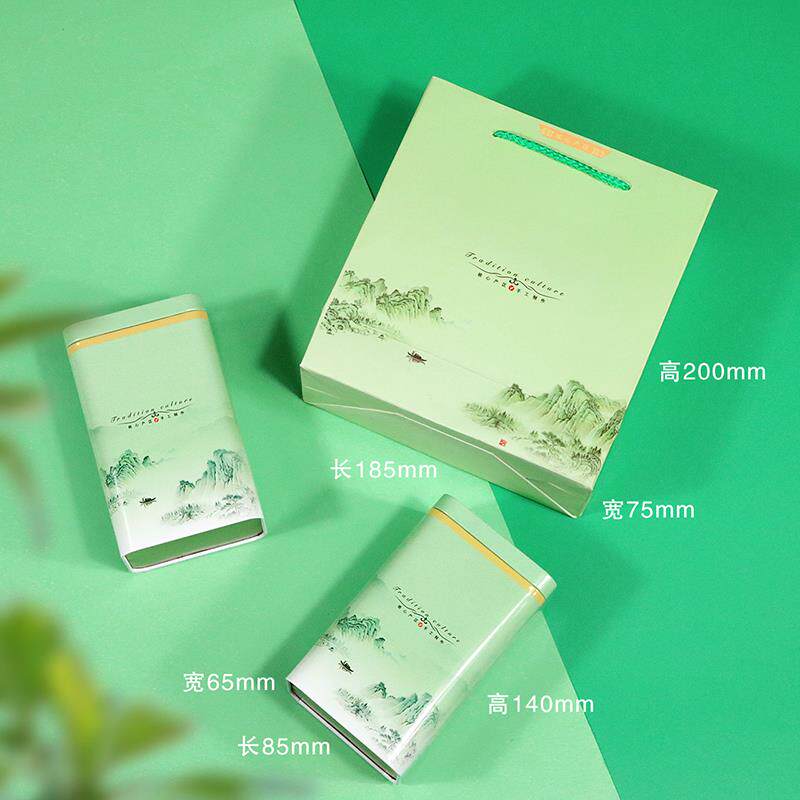 茶叶罐铁罐空罐半斤一斤装高山绿茶金属密封毛尖茶龙井包装盒定制