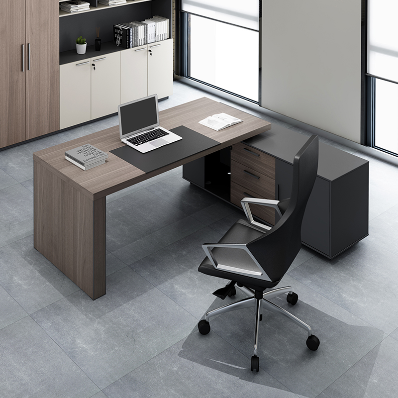 简约现代老板办公桌主管室2米大班台总经理单人转角台式电脑桌子