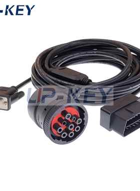 OBD连接线J1939转DB9诊断数据线TBOX车载OBD连接线