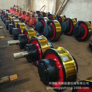 直径600×150mm双缘主动被动天车行走轮行车角箱轮组欧式车轮