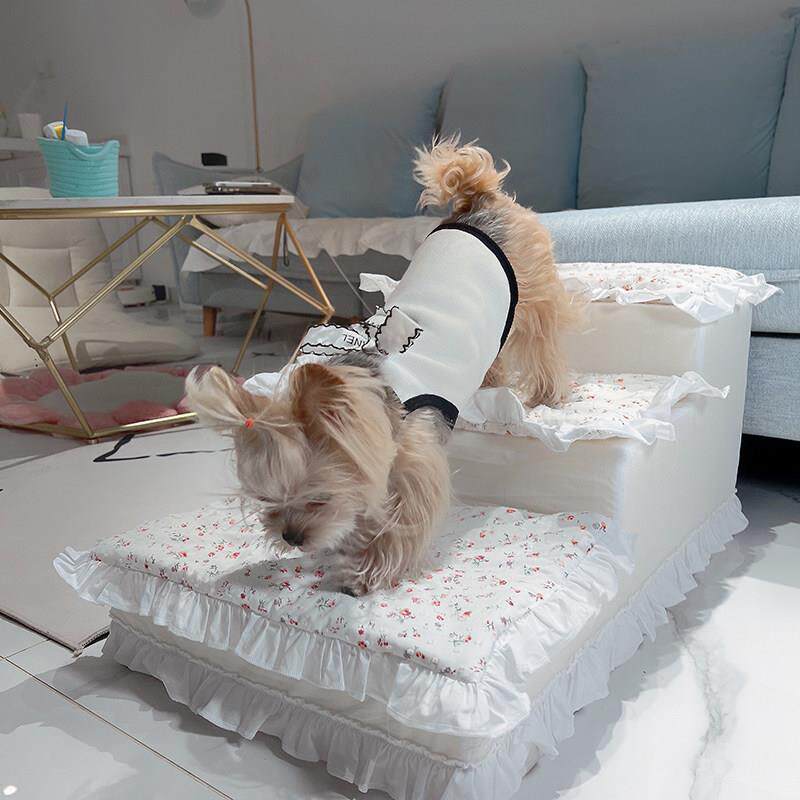 保丽珍宠物猫狗楼梯防滑爬梯台阶上床沙发保护髌骨马尔济斯定制