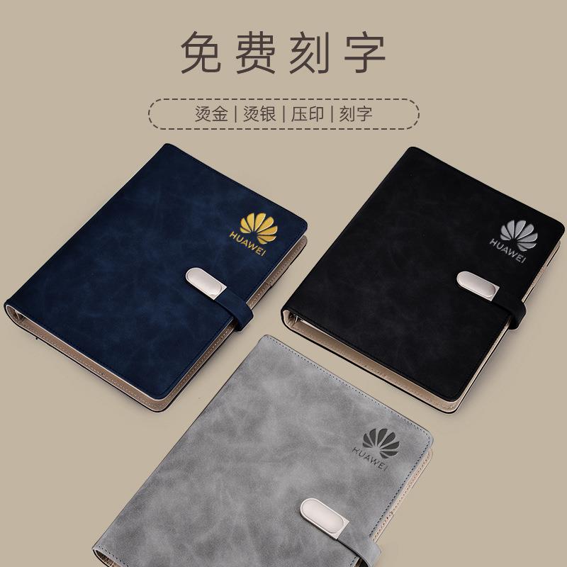 A活页笔记子简约文具皮本面商务办公记事本日本JXA可印记LOGO5公