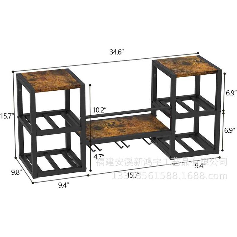 铁艺壁挂酒架摆件葡萄酒瓶架欧式红酒架置物架挂墙悬挂高脚酒杯架