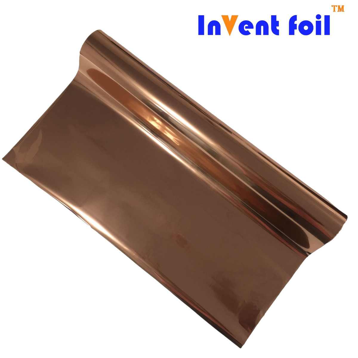 定制INVENT FOIL哑玫瑰金烫金膜防刮花油不飞金电化铝烫金纸