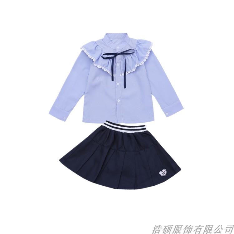 高档新款儿童长表袖合演服中小学生英伦风大唱校班服儿幼园演出服