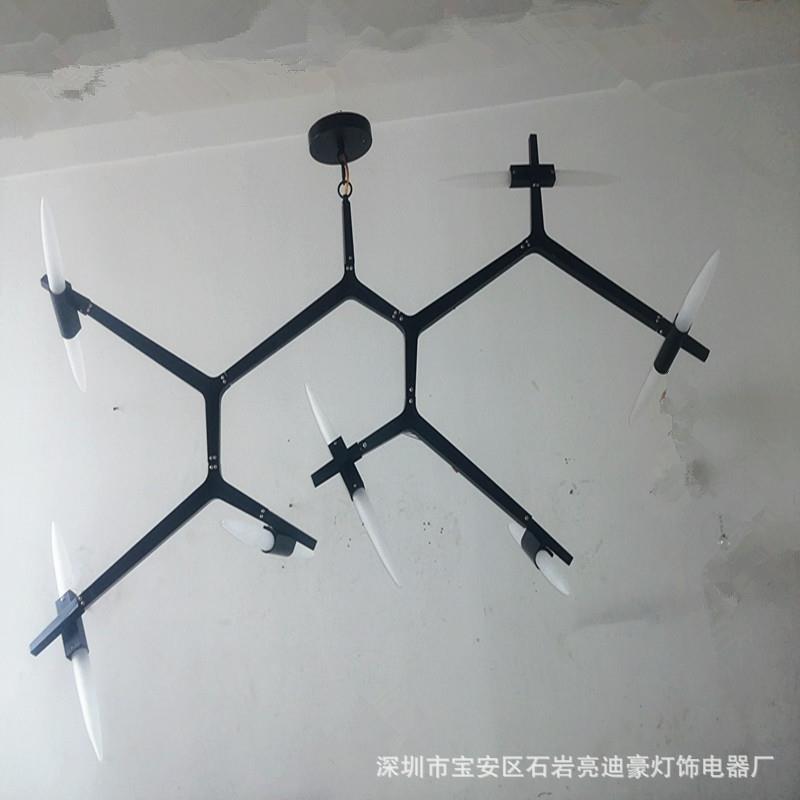 外贸灯具北欧后现代创意灯饰艺术客厅酒吧吊灯餐厅树杈蜡烛玻璃灯