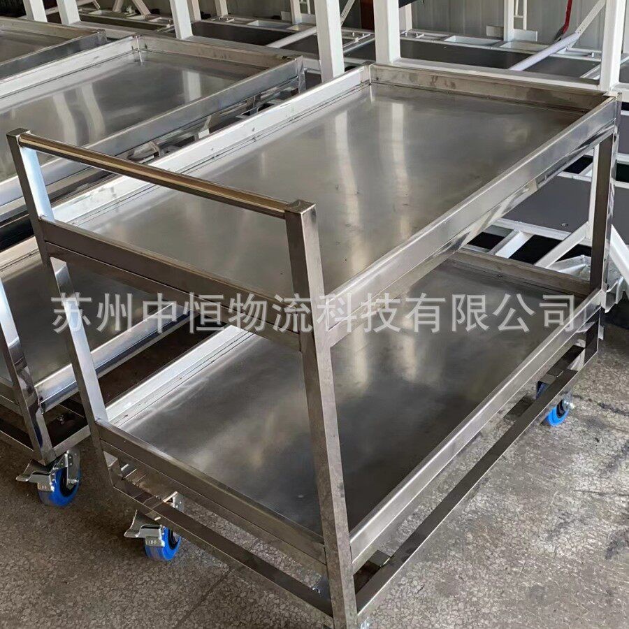 厂家不锈钢手推车三层手推工具车移动手推物料车车间周转车