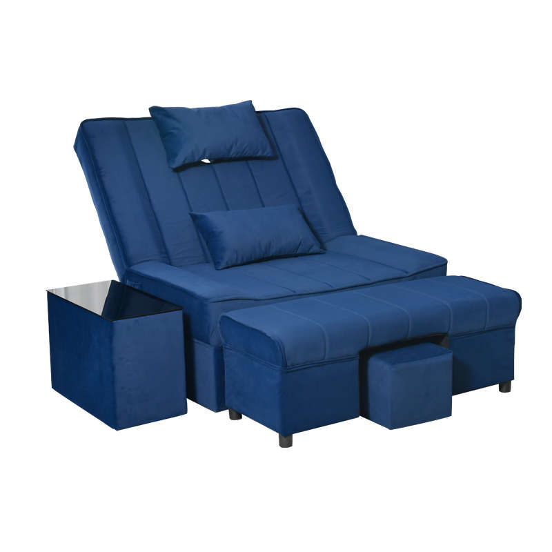 T足浴沙发电动足疗沙发床按摩洗脚椅泡脚桑拿床沐足采耳美容躺椅