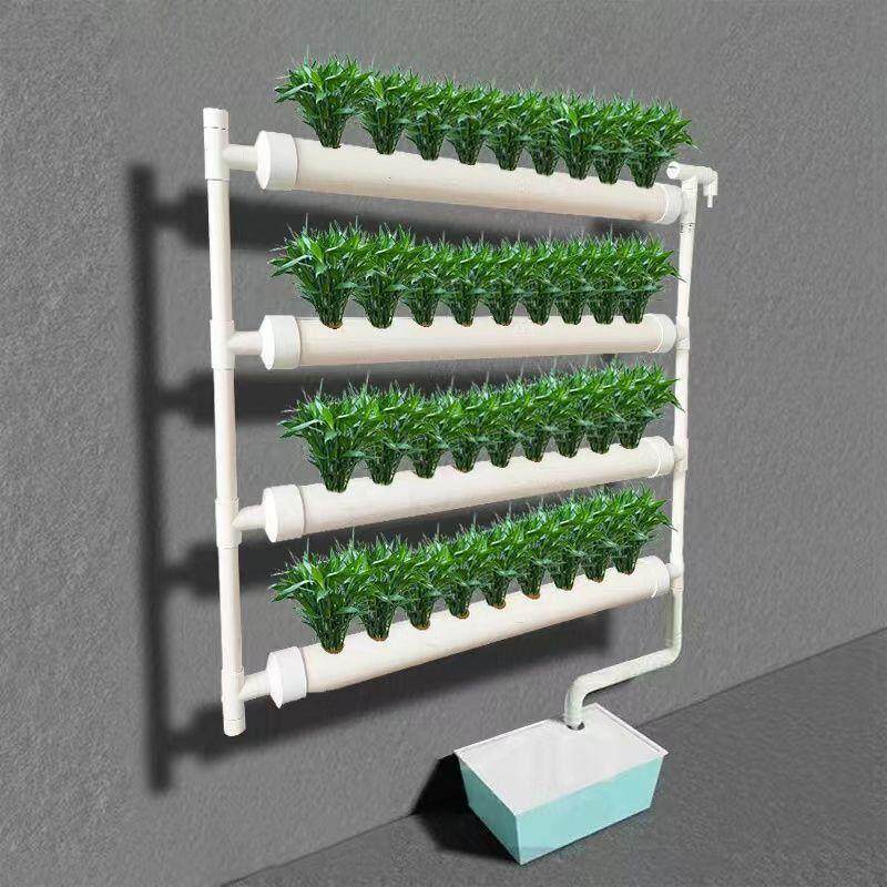 自动种菜阳台机壁挂式管道水培蔬菜无土栽培设备水耕多层种植架