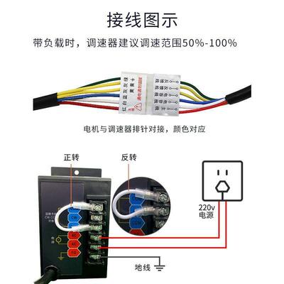 调速2减速电机20v单相变输送带无极SVE正反转1马20w低速齿轮小型