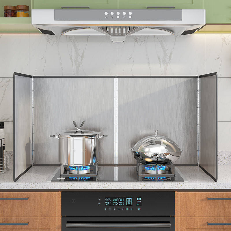 灶台隔板防油厨房用隔热板防火耐高温挡油板煤气不锈钢挡板炒菜防,收纳整理,整理架/置物架/收纳架,淘宝优惠券,粉丝福利购,淘宝优惠卷