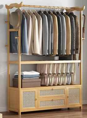 衣帽架落地物卧家用架挂衣架多功能客厅收纳置结实F76877SH室耐用