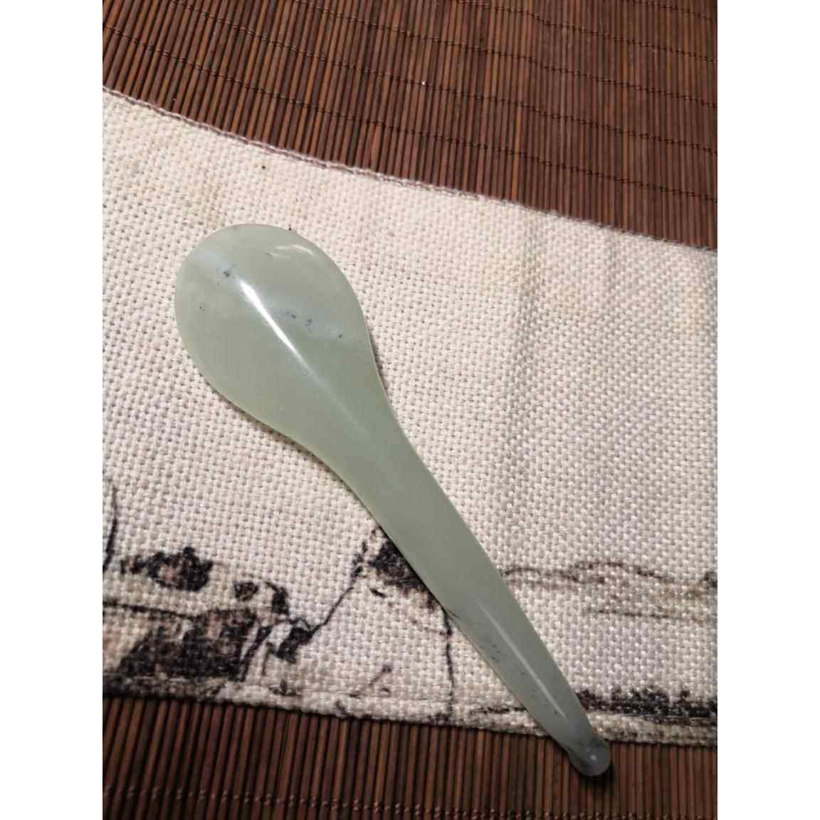 高档玉石筋眼棒部脸部按摩棒玉板面部刮痧经络手持棒棒式筋拨擀养