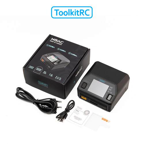 ToolkitRC M8AC多功能平衡充电器 AC200WDC600W @20A快充65W 8S