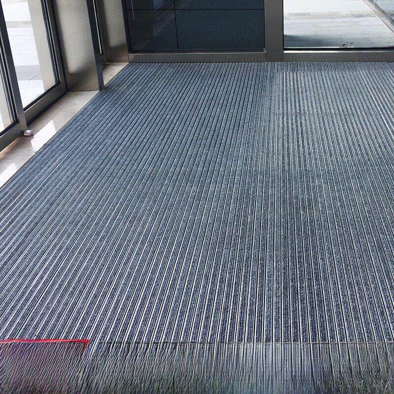 工程定做进门口防滑刮泥除尘铝合金防尘嵌入式地毯酒店地垫定制