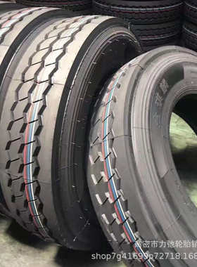 半挂车.扎加深汽车轮胎花纹四线防载花纹大.货车轮胎11r225511r22
