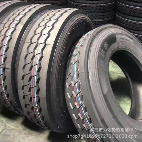 轮胎花纹半挂车11r22防载大55汽车轮胎11r22四线扎货车花纹..加深