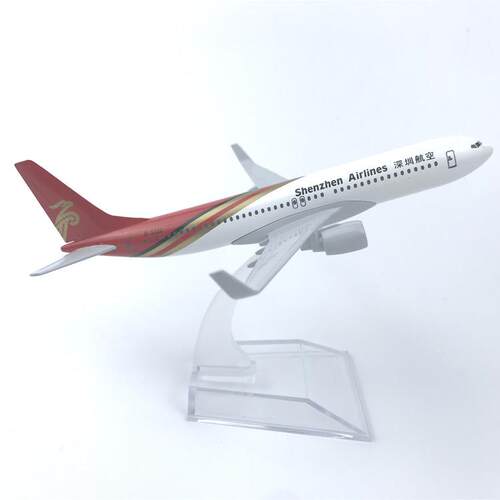 16CM合金飞机模型 深圳航空波音737 航空纪念品 收藏品 厂家销售