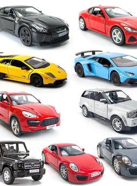 。Alloy model Mercedes enz Porsche 1:36 lamo sports car mode