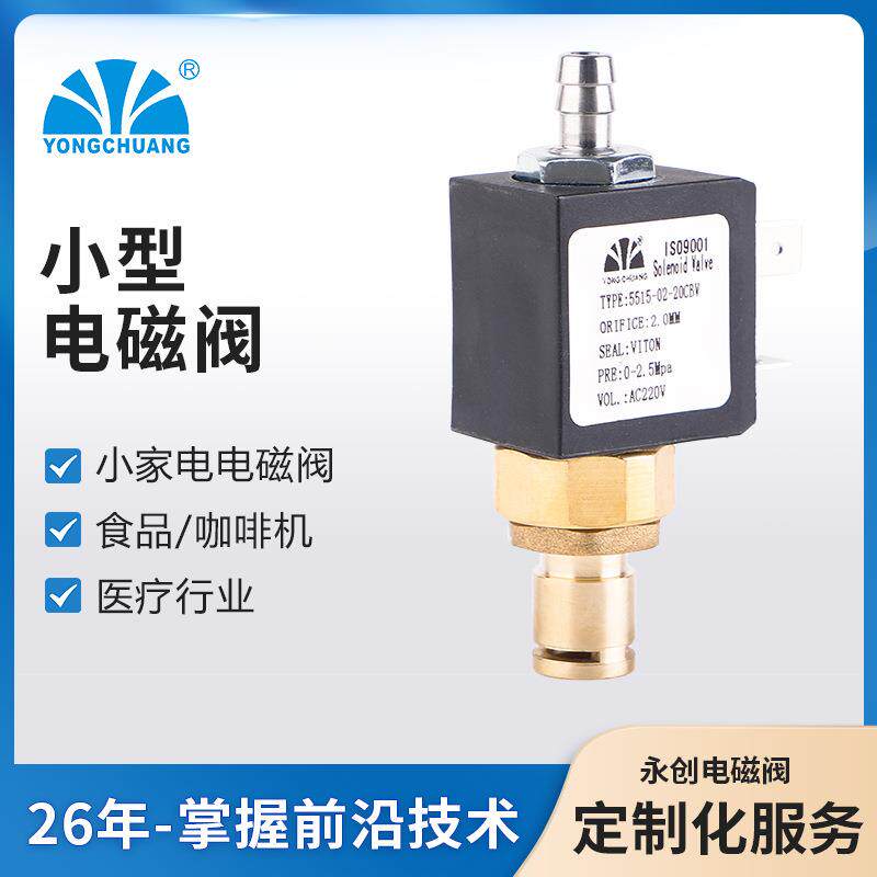 余姚5515-02微型蒸汽电磁阀直动式电磁阀取暖器电磁阀