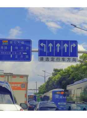 可定交通F杆双悬臂式路牌 F杆悬臂杆热镀锌杆 道路交通圆杆八角杆