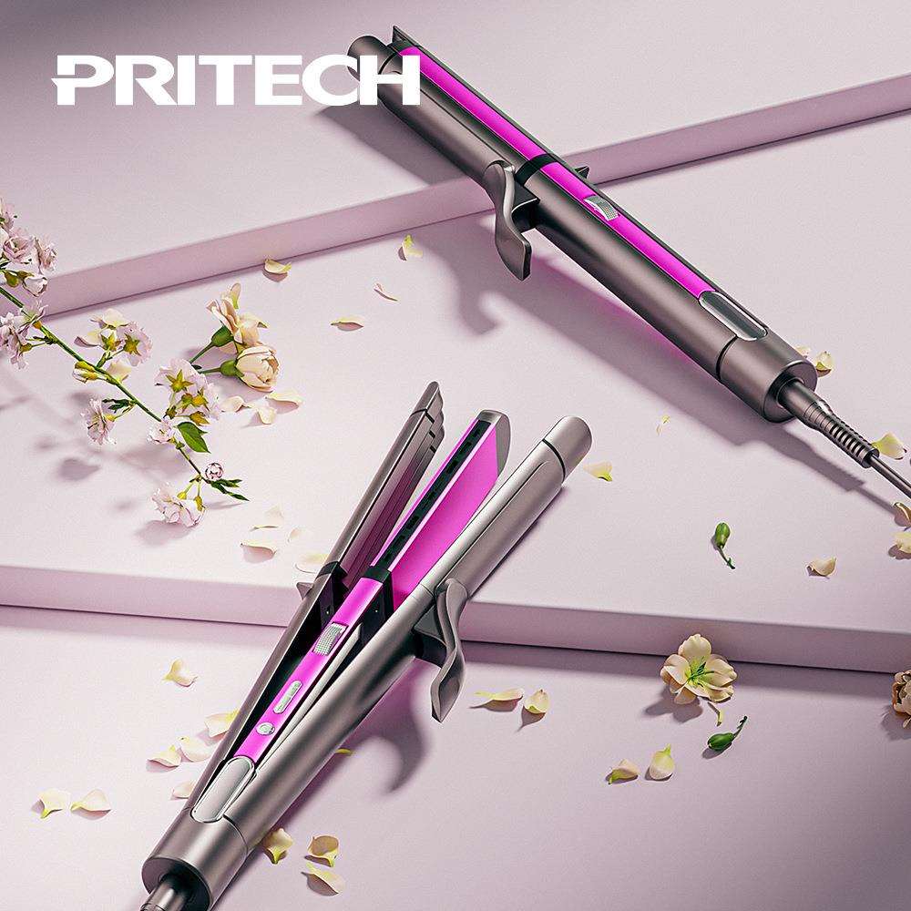 PRITECH全自动调温三合一卷发棒负离子卷发器大波浪大卷跨境