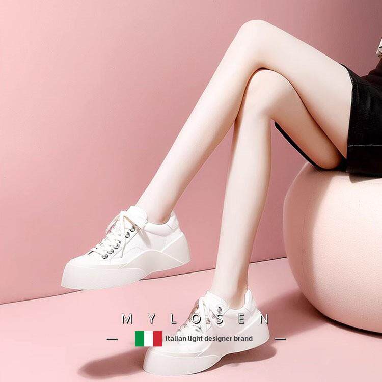 厚底小白鞋女2025新款夏季显脚小休闲鞋子女运动鞋女款百搭板鞋女