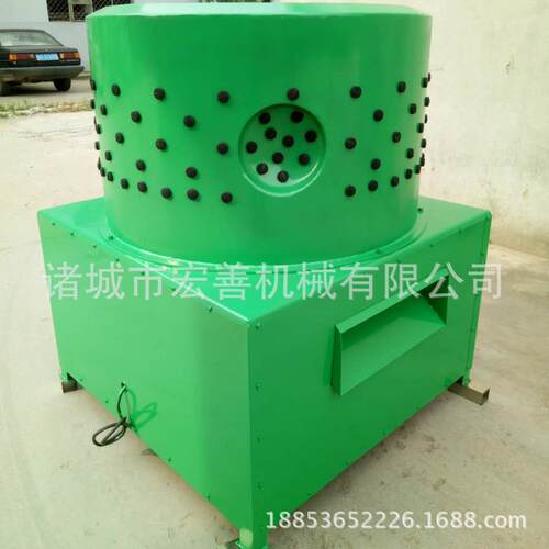 宏善机械生产自动羊狗脱毛机不锈钢刨毛机圆形立式鸡鸭鹅脱毛机