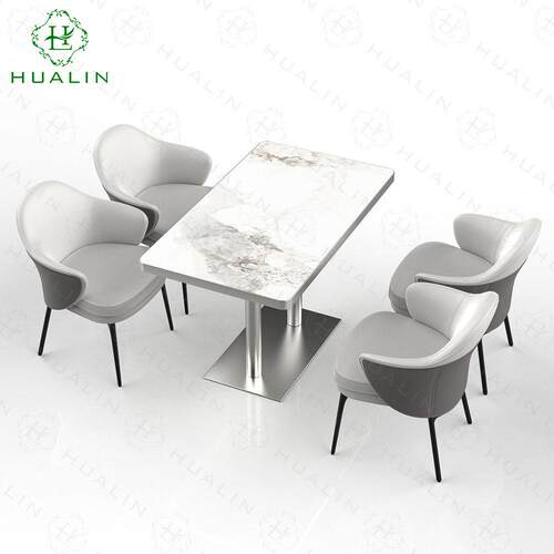 天然奢石防烫加厚长方形桌轻奢别墅餐厅专用端酒店极简款