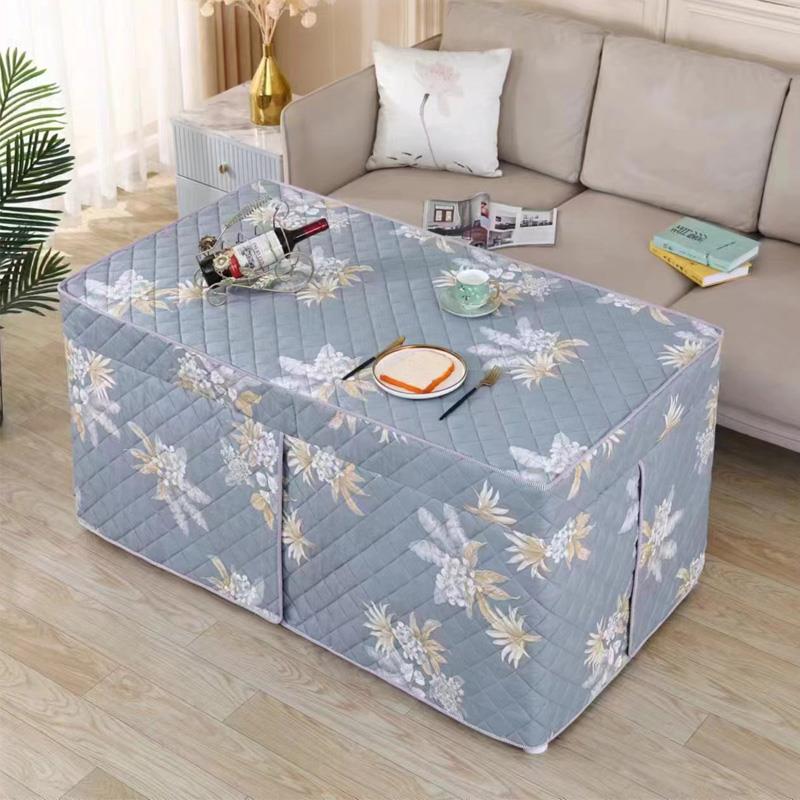 正品茶几夹棉烤火罩客厅餐布套长方形桌桌罩罩家套用罩加厚棉定制