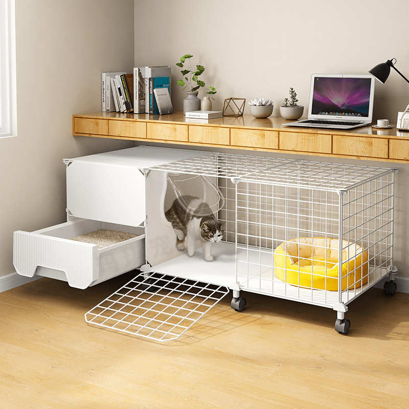 猫笼子家用带厕所一体室内超大自由空间幼猫不占地小型两层猫屋窝