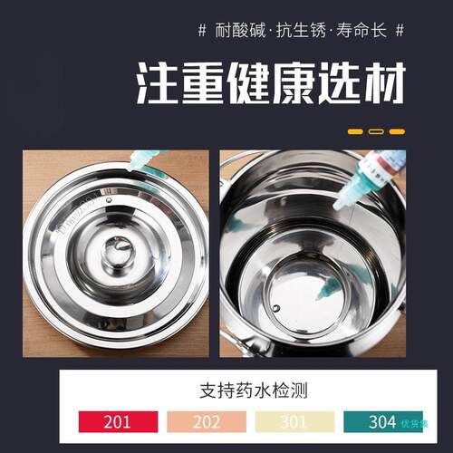 304不锈钢密封罐加厚提奶桶酒桶油桶密封罐摆摊便携水果捞酸奶桶