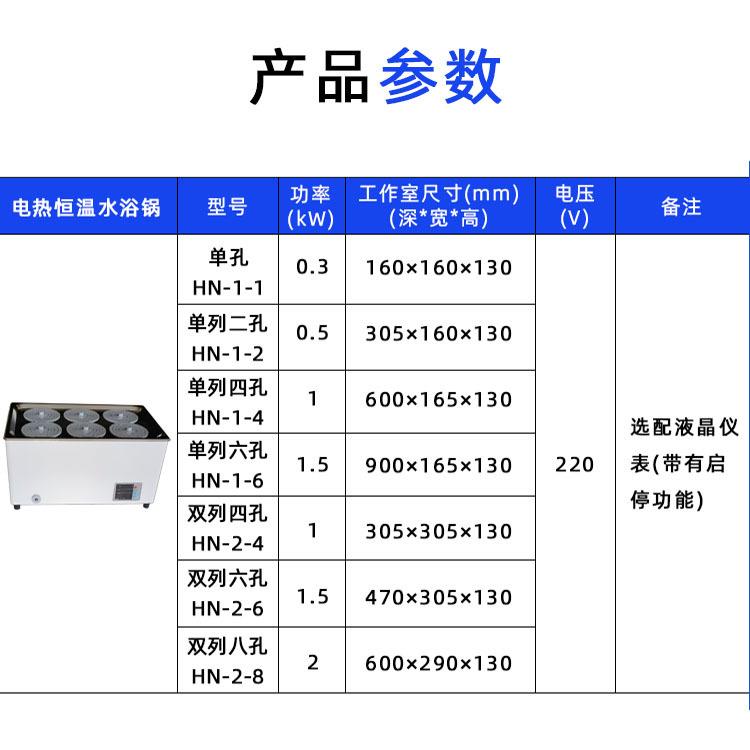 电热恒温水浴锅恒温水浴箱数显加热水箱不锈钢水浴箱实验室水浴箱