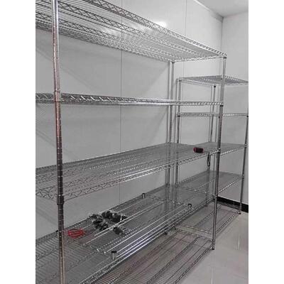 商用加粗货架置物架厨房多层收纳架金属网格储物架仓库杂物架落地