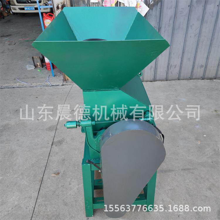 燕麦玉米大豆压片机 薄厚可调的豆扁对辊式挤扁机