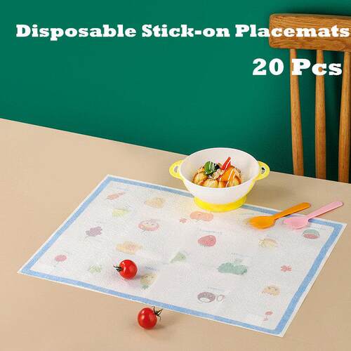 Disposable Stick-on Placemats 20 Pcs
