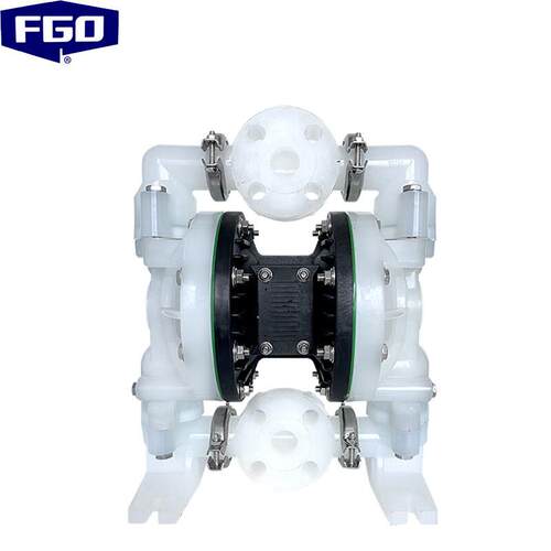 FGO气动隔膜泵工程塑料PP特氟龙膜片EGQBY-25ASFF中间法兰款