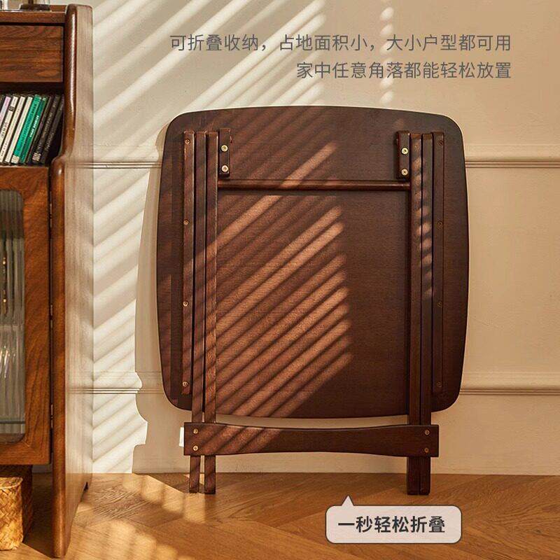 可叠桌子小户型家用可易收纳小饭桌摊RF-HD566便摆携折小四方桌实