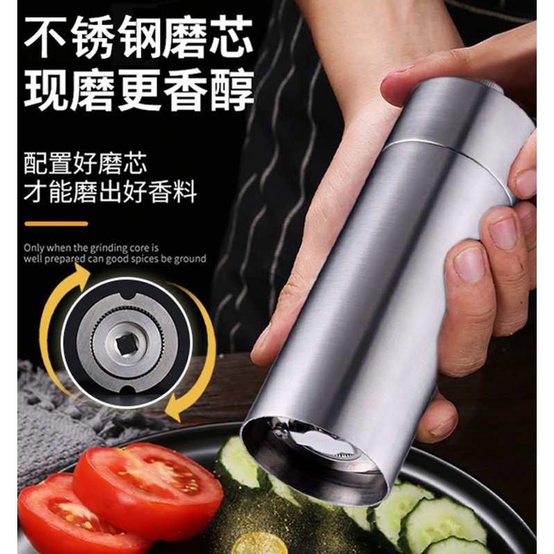 WBZ7碳钢不锈钢家用胡椒器手动胡椒粒手动研磨器研磨瓶胡椒粉花椒