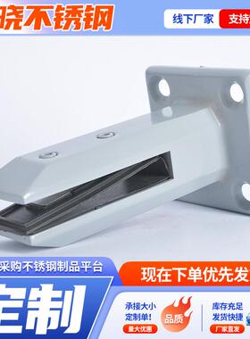 3方04不钢玻璃DLS夹供应 形栏杆楼固梯扶手配件落地定泳锈池玻璃