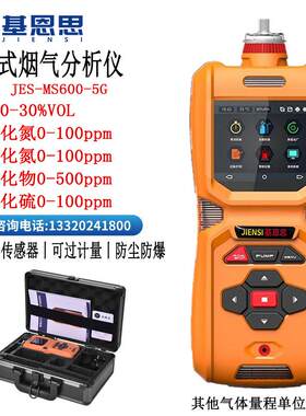 便携式烟气检测仪高温锅炉烟气氮氧化物检测仪JES-MS600-6G检测仪
