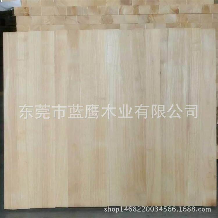 广东产销橡胶木直拼板材可按规格做橡胶木实木板材方木条抛光