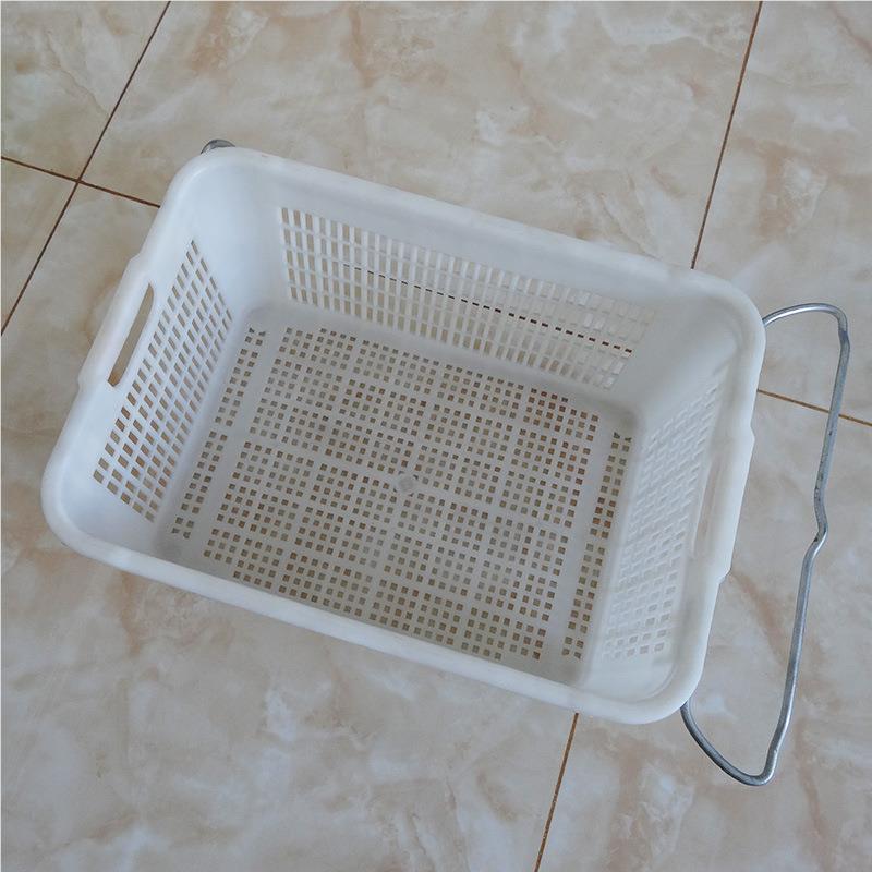 白色塑料多用家 带梁塑料周筐转箱610*425*295m厂m