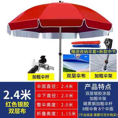 正品遮阳伞遮阳伞户外摆摊伞大雨伞大商大型号庭院伞做生意用广圆