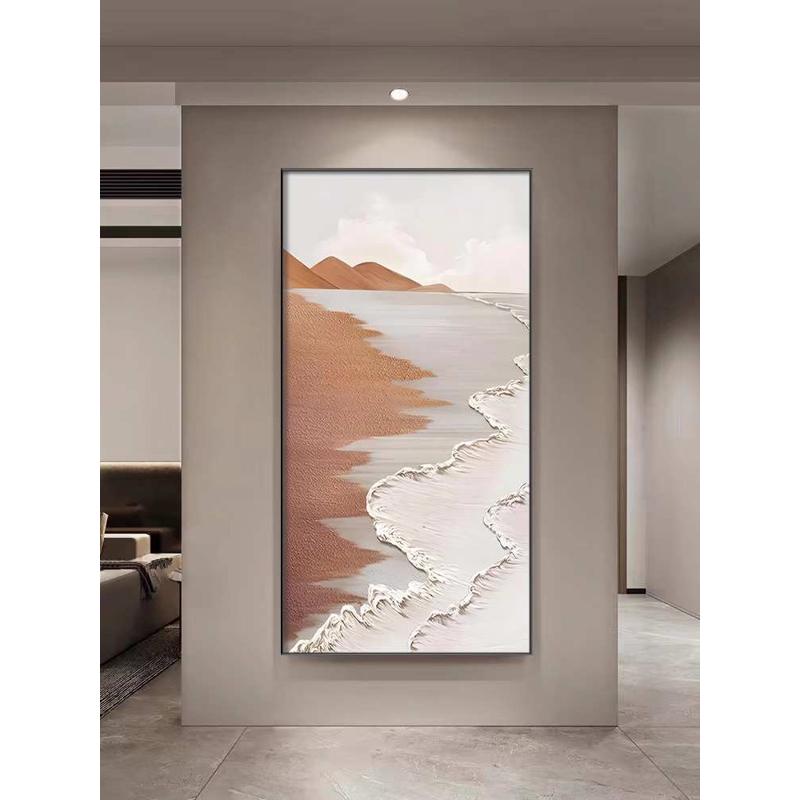 轻奢入户玄关画装饰画现代简约高档客厅走廊过道挂画2023新款壁画