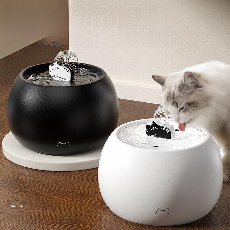 猫自动饮水机,防翻倒,不湿口,自动喂猫器,宠物饮水机,陶瓷水