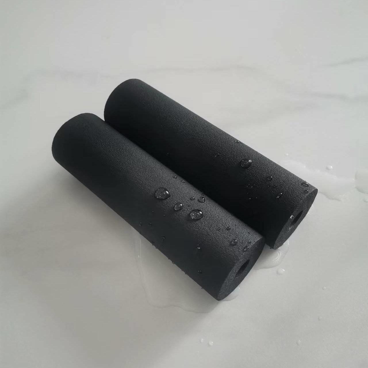 厂家直销华美铝箔橡塑管阻燃橡塑保温管暖通保温橡塑海绵管