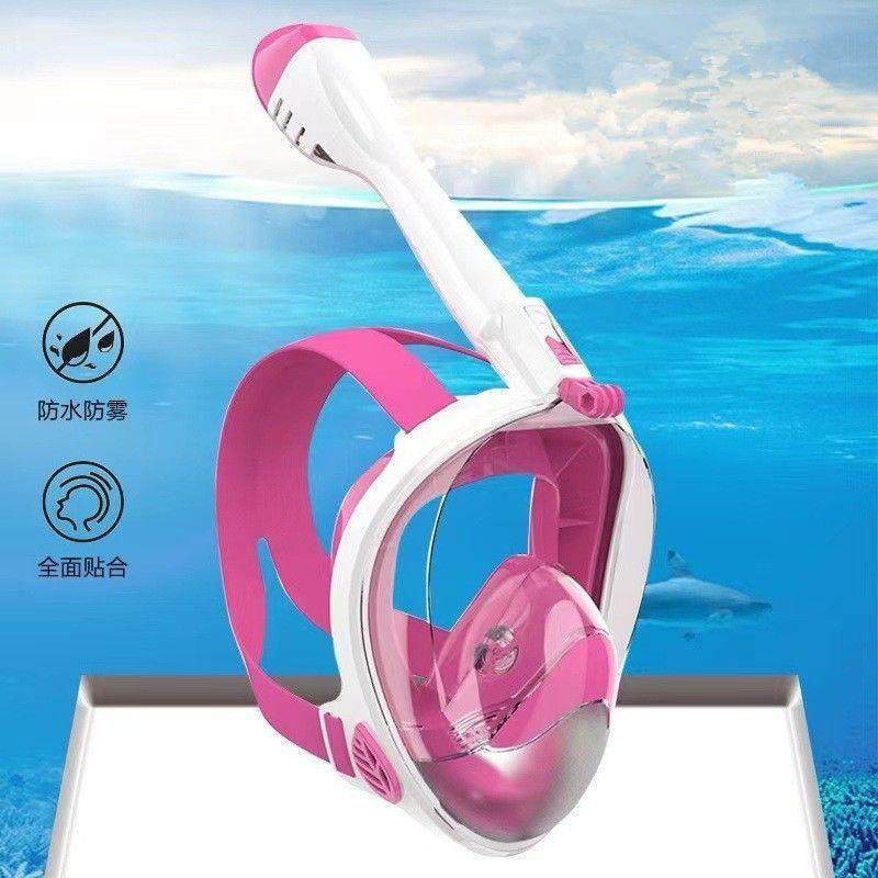 新款潜水面罩呼吸气道分离呼吸管易插拔支持GoPro相机全干式防雾