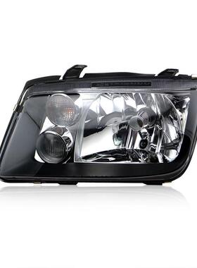 02-05款老宝来大灯MK4黑底熏黑大灯总成带灯泡带电机支持灯光调节